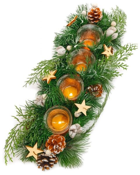 Adventní věnec jehličí 45cm 3001212A