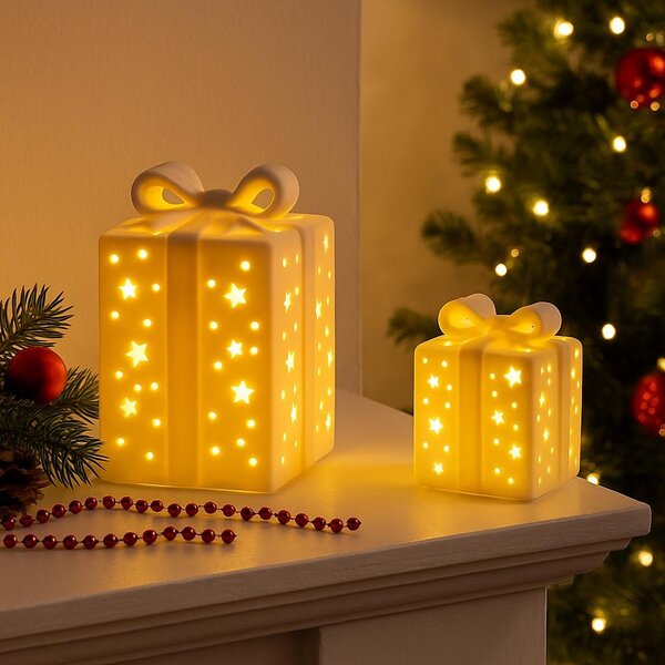 Dárek svítící LED 12*8cm 3140011B