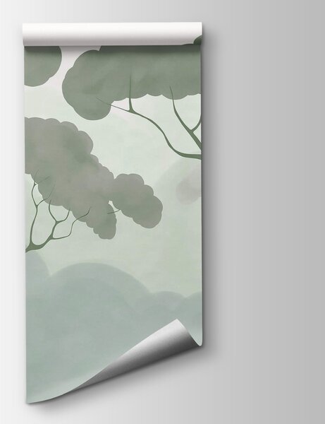 Fototapeta Skupina stromů se zelenými listy, Přírodní fototapety, Populární fototapety, t00364 - Tapeko.co.cz