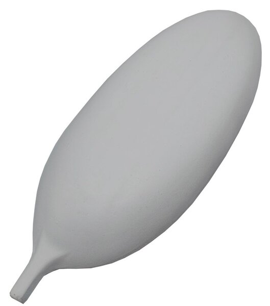Dekorační tác dřevěný list bílý 40cm 3000202A