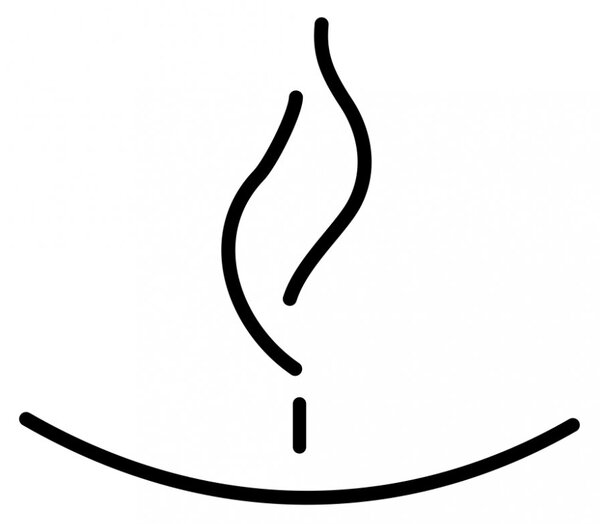 Svíčka - symbol Hygge - samolepka na stěnu fialová