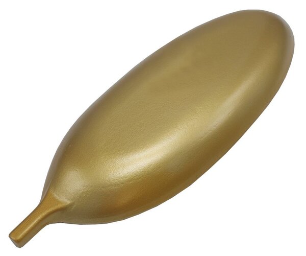 Dekorační tác dřevěný list zlatý 40cm 3000202B