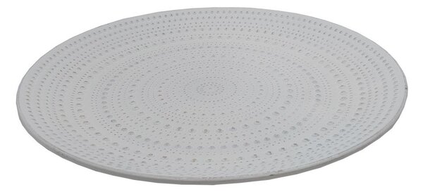 Dekorační talíř dřevěný Ø 40 cm bílý 3000206