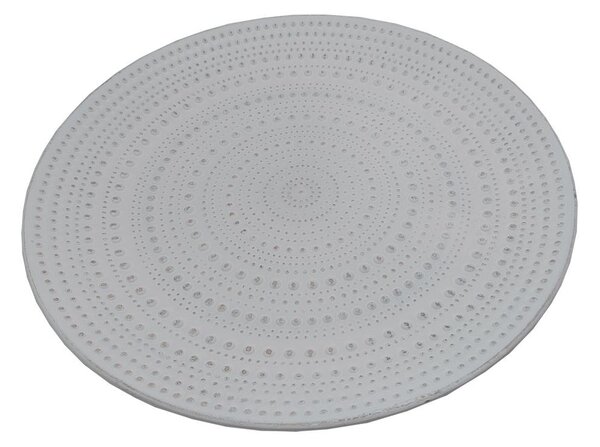 Dekorační talíř dřevěný Ø 40 cm bílý 3000206