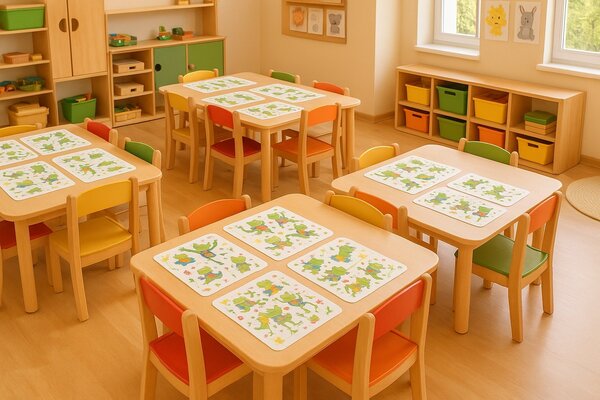 Prostírání plastové Veselé žabičky 4ks/bal 1000679