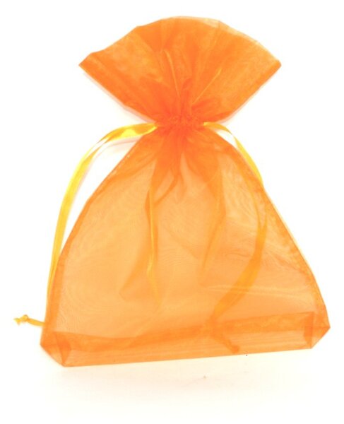 Dárkový sáček organzový 20 x 28 cm oranžový 3ks 8701203