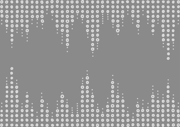 Fototapeta Šedé a bílé pozadí s tečkami, Geometrické fototapety, Populární fototapety, t00371 - Tapeko.co.cz