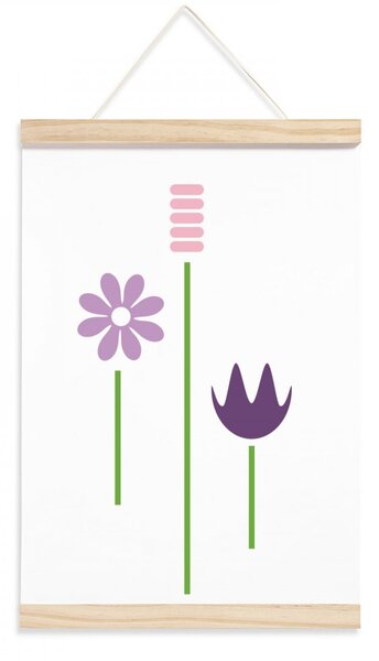 Dětský plakát/obrázek - luční květiny