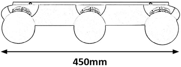 Rabalux Becca stropní světlo 3x28 W bílá-chrom 2112