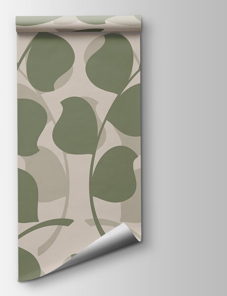 Fototapeta Vzor listů na béžovém pozadí, Fototapety s listy, Populární fototapety, t00401 - Tapeko.co.cz