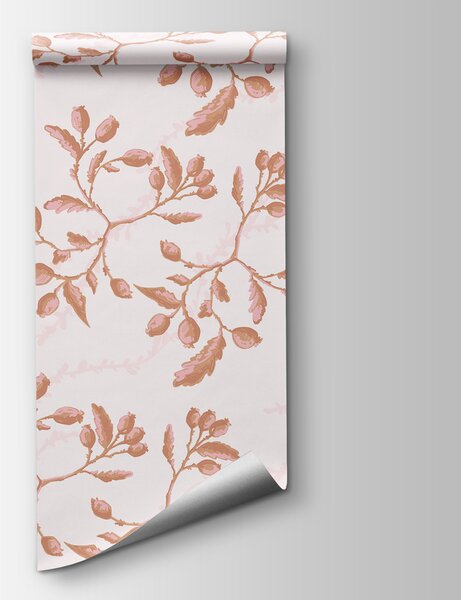 Fototapeta Vzor listů a bobulí, Designové fototapety na zeď, Populární fototapety, t00407 - Tapeko.co.cz