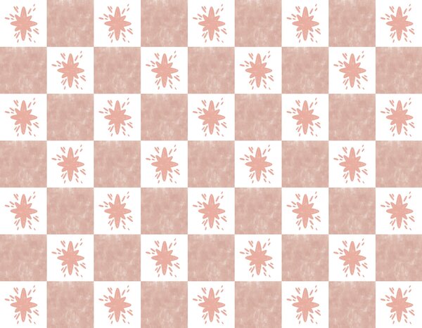 Fototapeta Vzor růžových čtverců s bílými čtverci, Geometrické fototapety, Populární fototapety, t00439 - Tapeko.co.cz