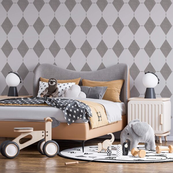 Fototapeta Elegantní geometrický vzor v odstínech šedé, Moderní fototapety, Populární fototapety, t00434 - Tapeko.co.cz