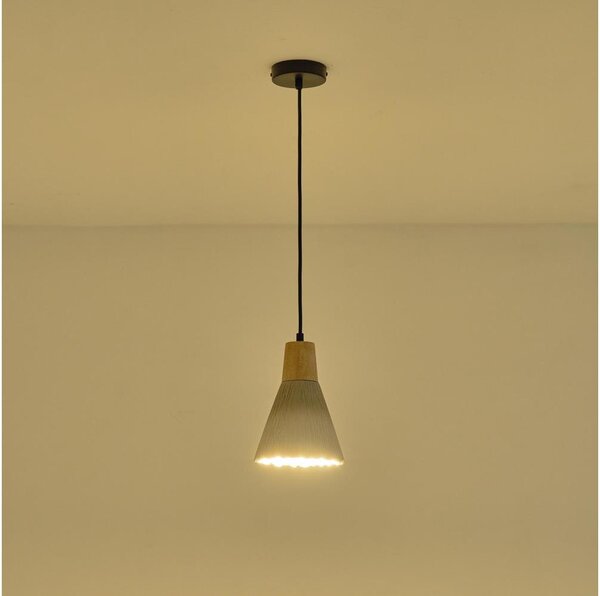 Lustr na lanku GESSO 1xE27/15W/230V krémová