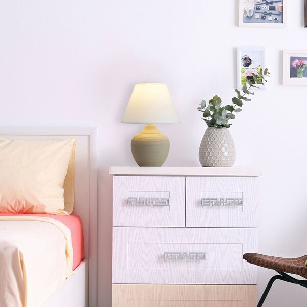 Rabalux Molly stolní lampa 1x40 W bílá-béžová 4391