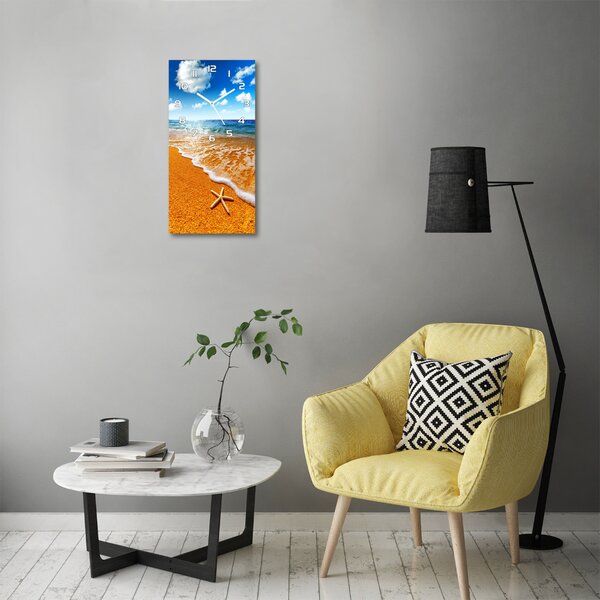 Nástěnné hodiny Hvězdice na pláži pl_zsp_30x60_f_110094883