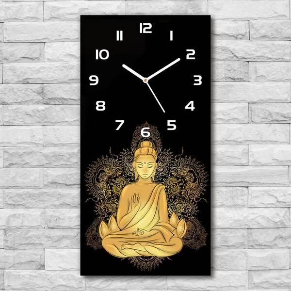 Nástěnné hodiny tiché Budha a mandala pl_zsp_30x60_f_112221840