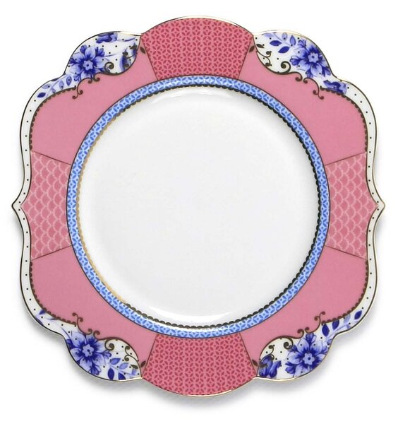 Pip Studio Royal Multi talíř Ø17cm, růžový (Porcelánový talíř)