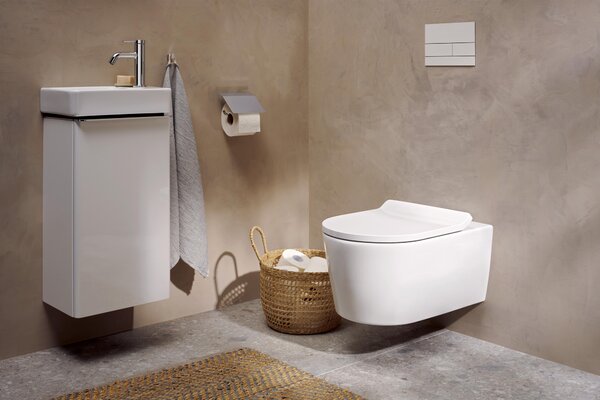 Hansgrohe EluPura S záchodová mísa závěsná bez splachovacího kruhu s vírovým splachováním bílá 62024450