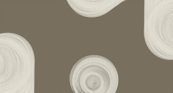 Fototapeta Bílý vířící objekt na hnědém pozadí, Abstraktní fototapety, Populární fototapety, t00442 - Tapeko.co.cz