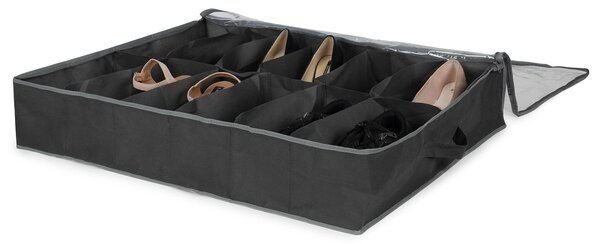 Organizér na boty Compactor Dora 76 x 60 x 15 cm, 12-dílný, tmavě šedý