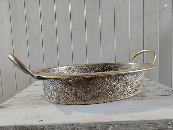Zlatý podnos s uchy Velikost: Malá