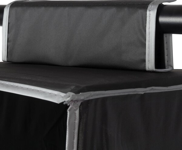Závěsný organizér na oblečení Compactor URBAN 30 x 30 x 128 cm – 6 polic, černý