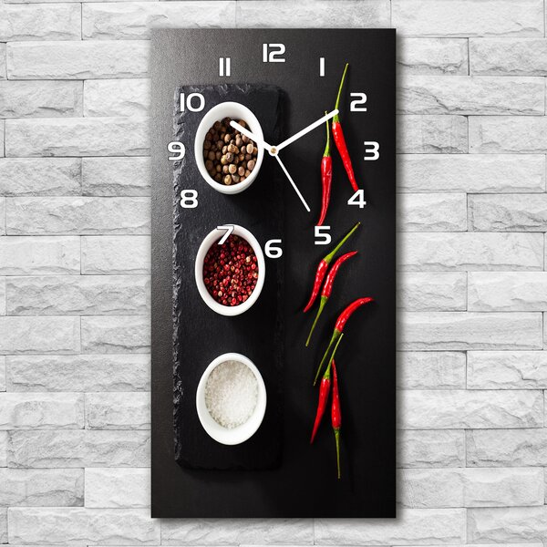 Nástěnné hodiny Koření a paprika pl_zsp_30x60_f_121359205