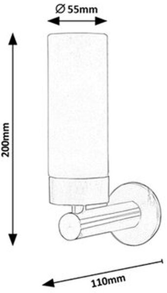 Rabalux Betty nástěnné svítidlo 1x4 W chrom-opálové sklo 5713