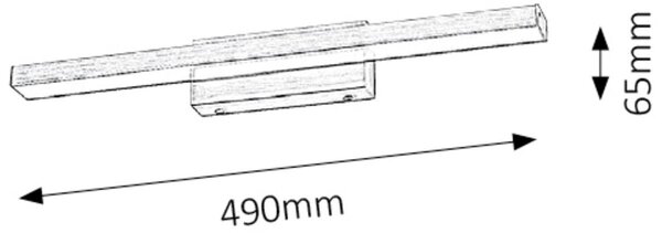 Rabalux John nástěnné svítidlo 1x12 W hnědá 5721