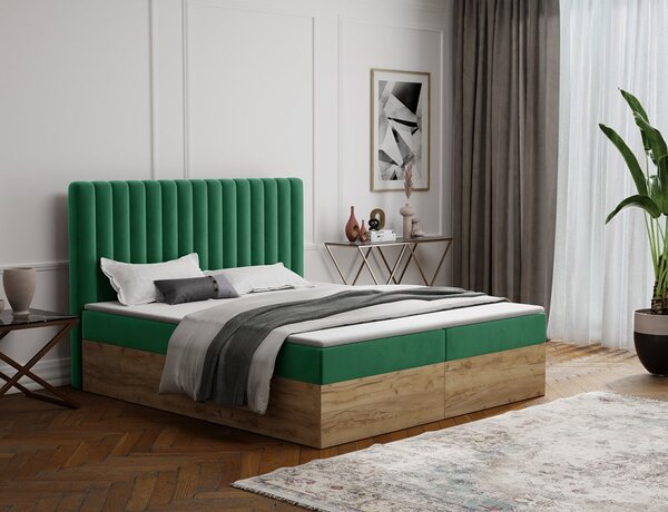 MD Kontinentální Boxspring postel CAMILA 140x200 výběr z barev KRONOS_28