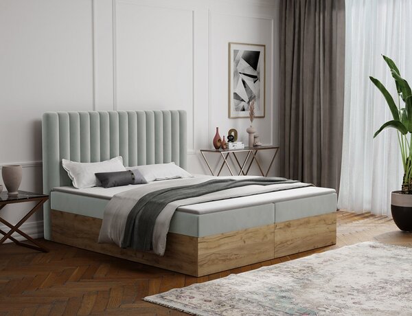 MD Kontinentální Boxspring postel CAMILA 140x200 výběr z barev KRONOS_28