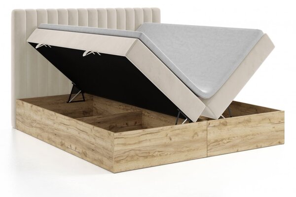 MD Kontinentální Boxspring postel CAMILA 140x200 výběr z barev KRONOS_28