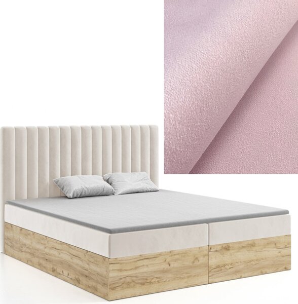 MD Kontinentální Boxspring postel CAMILA 140x200 výběr z barev MANILA_09