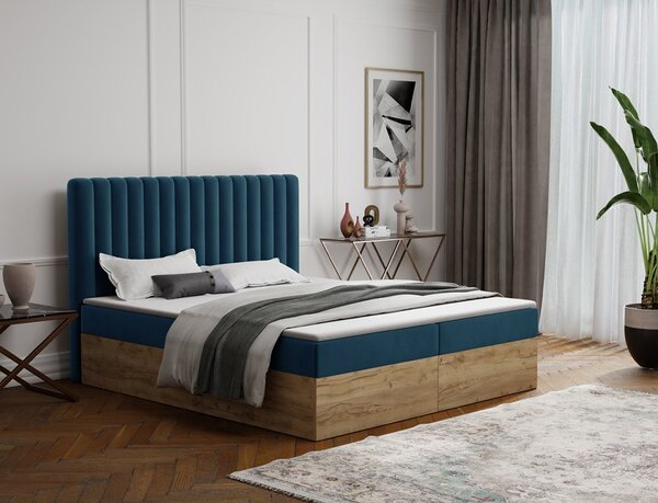 MD Kontinentální Boxspring postel CAMILA 140x200 výběr z barev MANILA_26