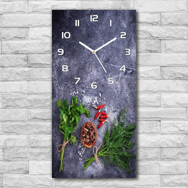Nástěnné hodiny Bylinky a koření pl_zsp_30x60_f_193474883