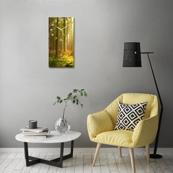 Moderní hodiny nástěnné Hezký les pl_zsp_30x60_f_27621934
