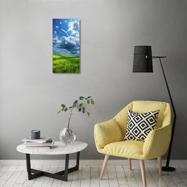 Nástěnné hodiny tiché Mraky na polem pl_zsp_30x60_f_3757298