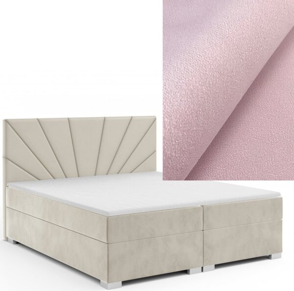 MD Kontinentální Boxspring postel MENSA 120x200 výběr z barev MANILA_09