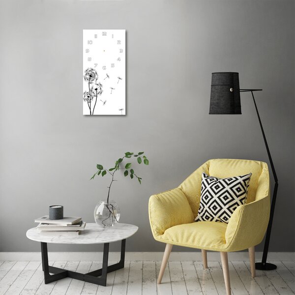 Moderní hodiny nástěnné Pampelišky pl_zsp_30x60_f_47146457