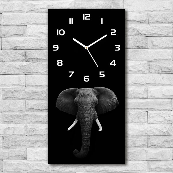 Nástěnné hodiny tiché Africký slona pl_zsp_30x60_f_49228540