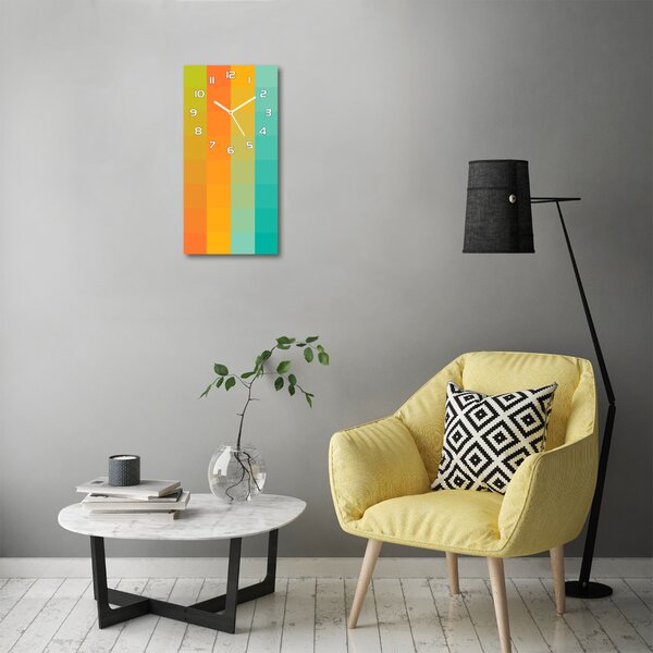 Nástěnné hodiny Barevné čtverce pl_zsp_30x60_f_49438742