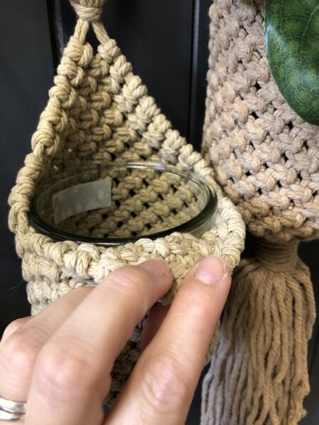 Macrame obaly na květiny Velikost: Malý