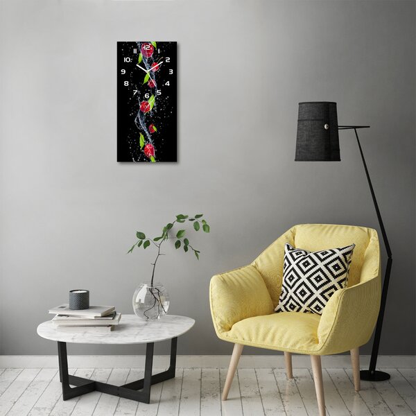 Moderní hodiny nástěnné Višně pl_zsp_30x60_f_51416889