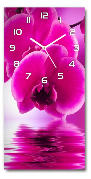 Nástěnné hodiny tiché Růžová orchidej pl_zsp_30x60_f_58002130