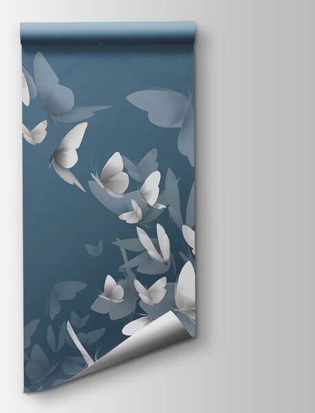 Fototapeta Skupina motýlů letících po obloze, Fototapety s motýly, Populární fototapety, t00561 - Tapeko.co.cz