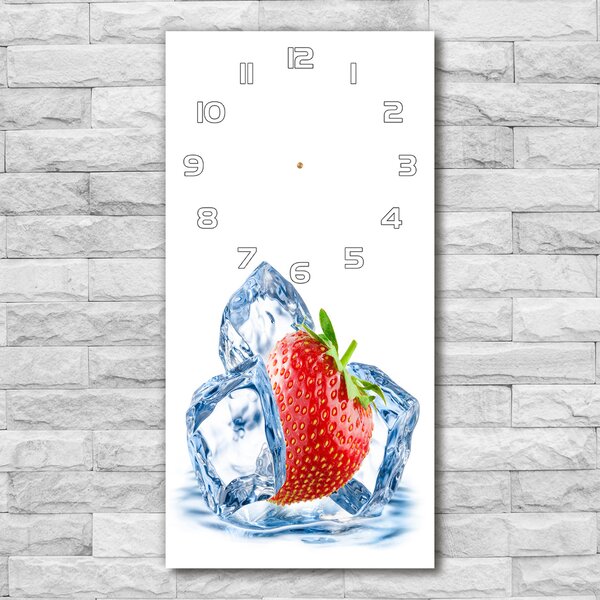 Nástěnné hodiny tiché Jahoda a led pl_zsp_30x60_f_62722634