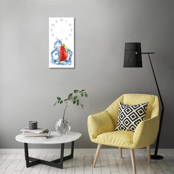 Nástěnné hodiny tiché Jahoda a led pl_zsp_30x60_f_62722634