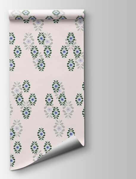 Fototapeta Vzor modrých květů, Květinové fototapety, Populární fototapety, t00580 - Tapeko.co.cz