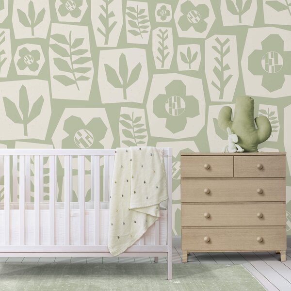 Fototapeta Wall murals Pattern of flowers and leaves, Fototapety s listy, Populární fototapety, t00579 - Tapeko.co.cz